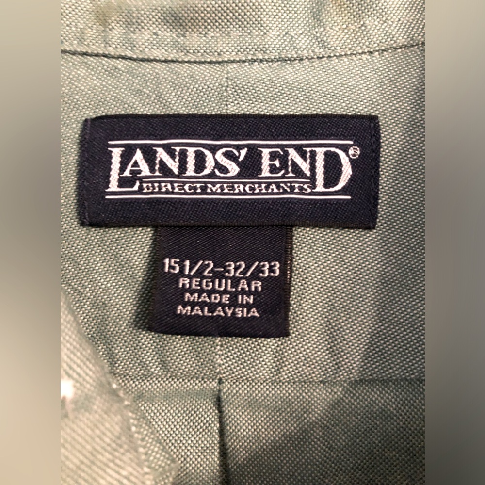 LANDS END MENS DRESS SHIRT